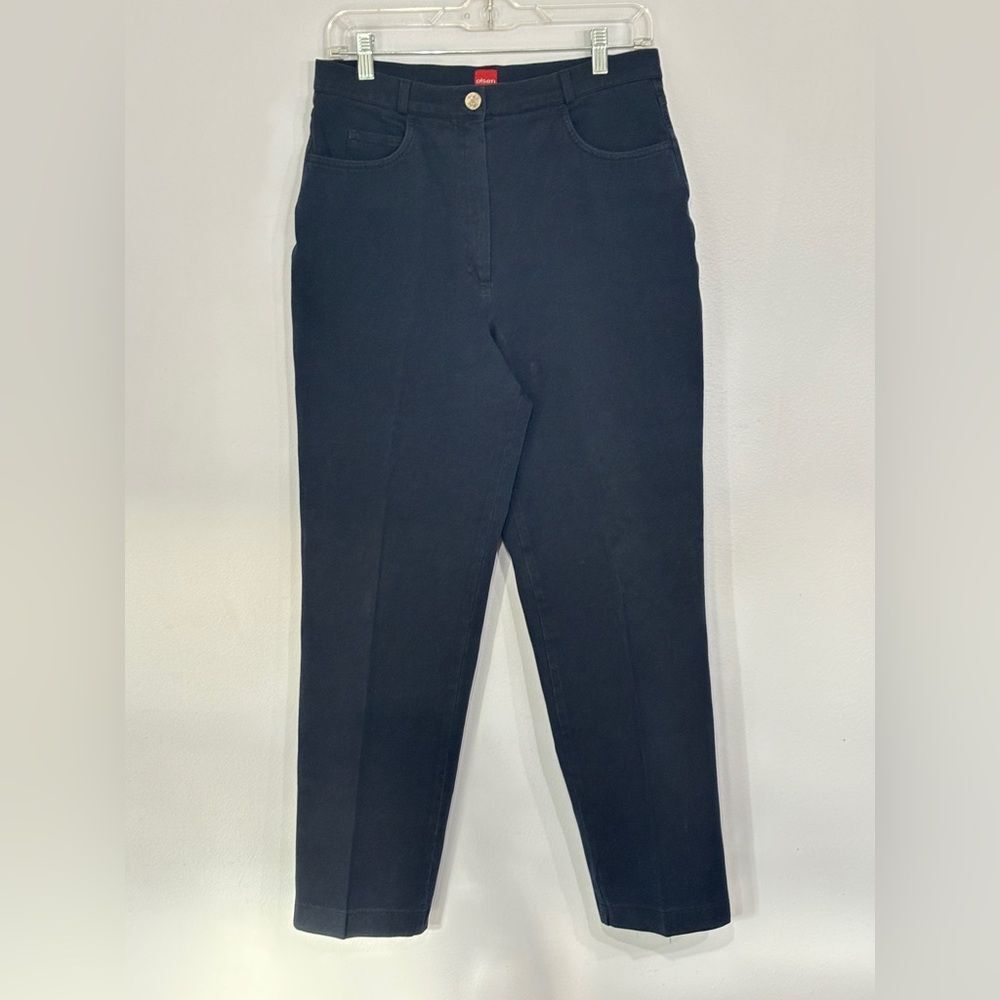 OLSEN | Vintage Women’s Navy Blue Denim Jean Dark Wash Stretch Pants Size 8